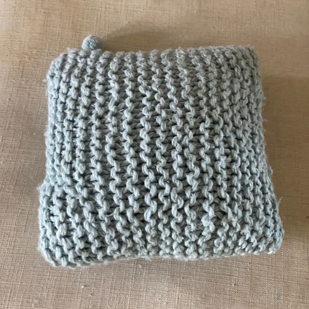 Anthropologie Chunky Cable Knit Pillow